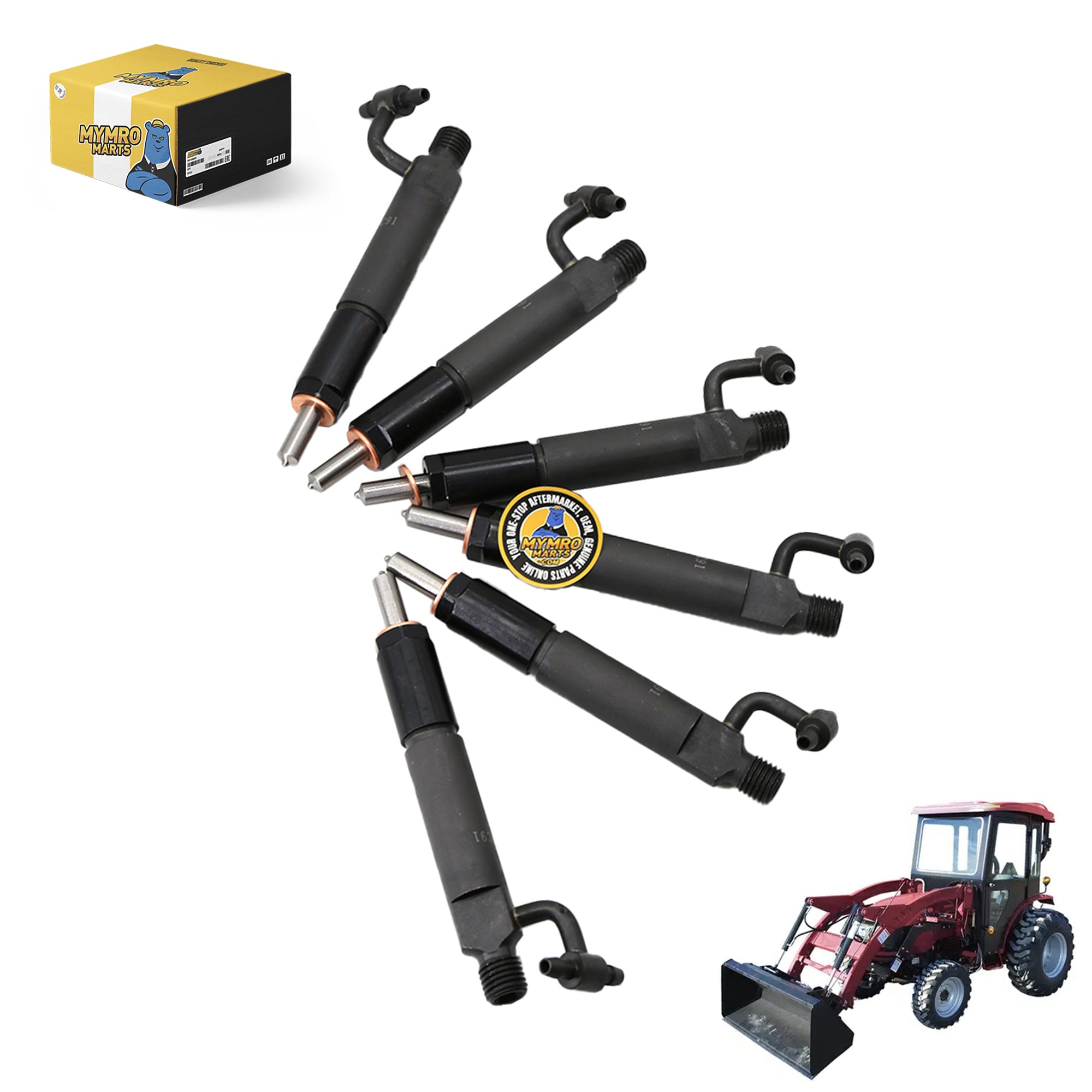 6 stuks brandstofinjectoren 675967C91 voor Farmall 966 1066 1086 1466 1486 1566 1586