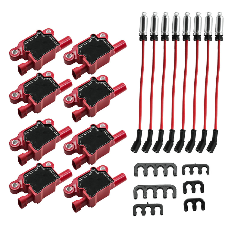 Cargue la imagen en el visor de la galería, 8PCS Ignition Coil UF413 & 8PCS 8mm Spark Plug Wires 748UU For Canyon Tahoe LaCrosse Escalade Express Savana Silverado SSR Yukon CTS 4.8L 5.3L 6.0L 6.2L - Electrical Parts > Other Electrical Parts > Solenoid Valve Coil from MyMROmarts