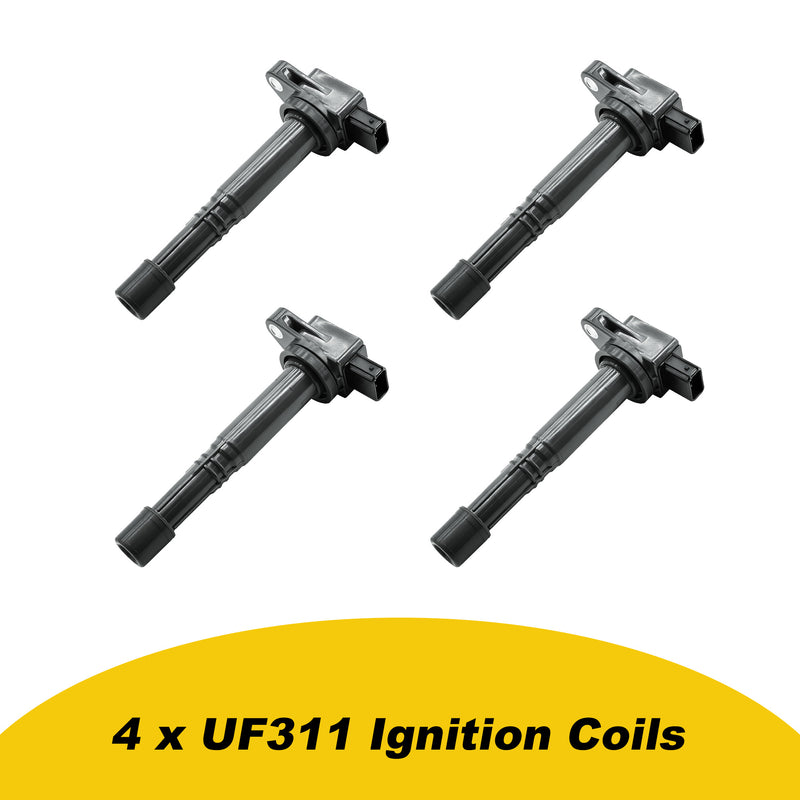Load image into Gallery viewer, 4PCS Ignition Coil Pack UF311 UF583 30520PNA007 30520RRA007 for 2002-2006 Acura Coupe RSX with 2.0L L4 - Electrical Parts > Other Electrical Parts > Solenoid Valve Coil from MyMROmarts