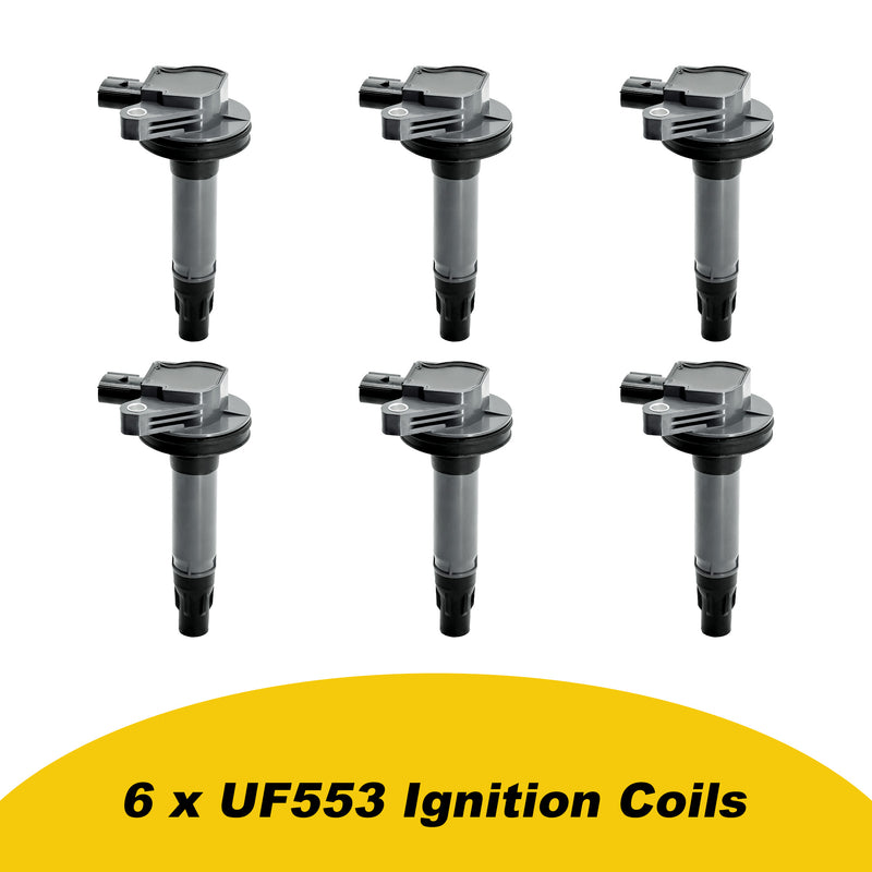 Load image into Gallery viewer, Set of 6 Ignition Coil UF553 DG520 for 3.5 3.7 V6 For Ford Mazda Edge Explorer F150 Taurus Flex Lincoln MKZ MKS MKX CX9 2007-2016 - Electrical Parts > Other Electrical Parts > Solenoid Valve Coil from MyMROmarts
