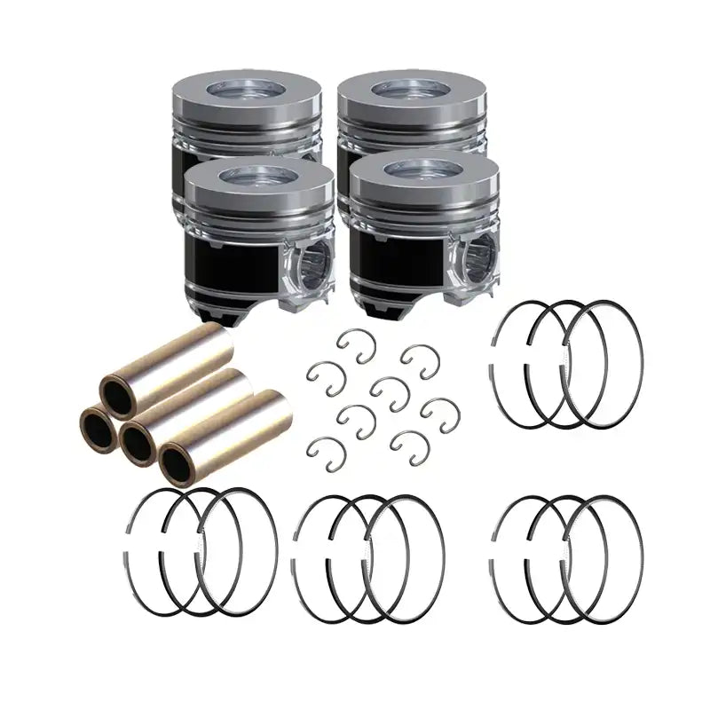Carica immagine in Galleria Viewer, 4 Cyls STD Piston Set Kit With Ring for Mitsubishi 4D32 Engine Caterpillar CAT E40B E70B E311B - Engine Parts > Crankshafts & Connecting Rod Components > Piston from MyMROmarts