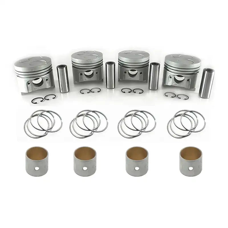 Load image into Gallery viewer, 4 PCS Piston Kit STD 76mm for Kubota V1405 Engine with Piston ring - Engine Parts > Crankshafts & Connecting Rod Components > Piston from MyMROmarts
