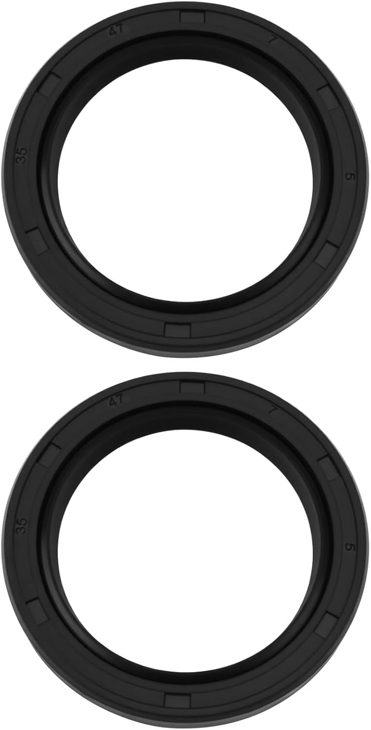 Load image into Gallery viewer, 2Pcs Front Oil Seal 35x47x7 Compatible with Kubota D722 D902 Engines Compatible with Bobcat 6670358, 15877-04140 from MyMROmarts