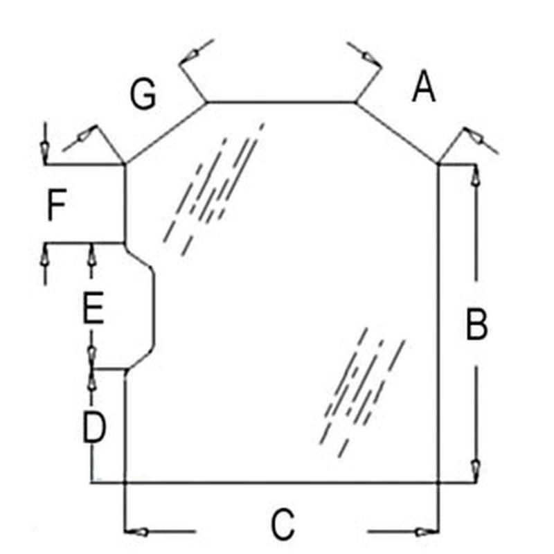 Load image into Gallery viewer, Tinted Door Glass 6717360 For Bobcat Skid Steer 751G 753G 763G 773G 863G 864G from MyMROmarts