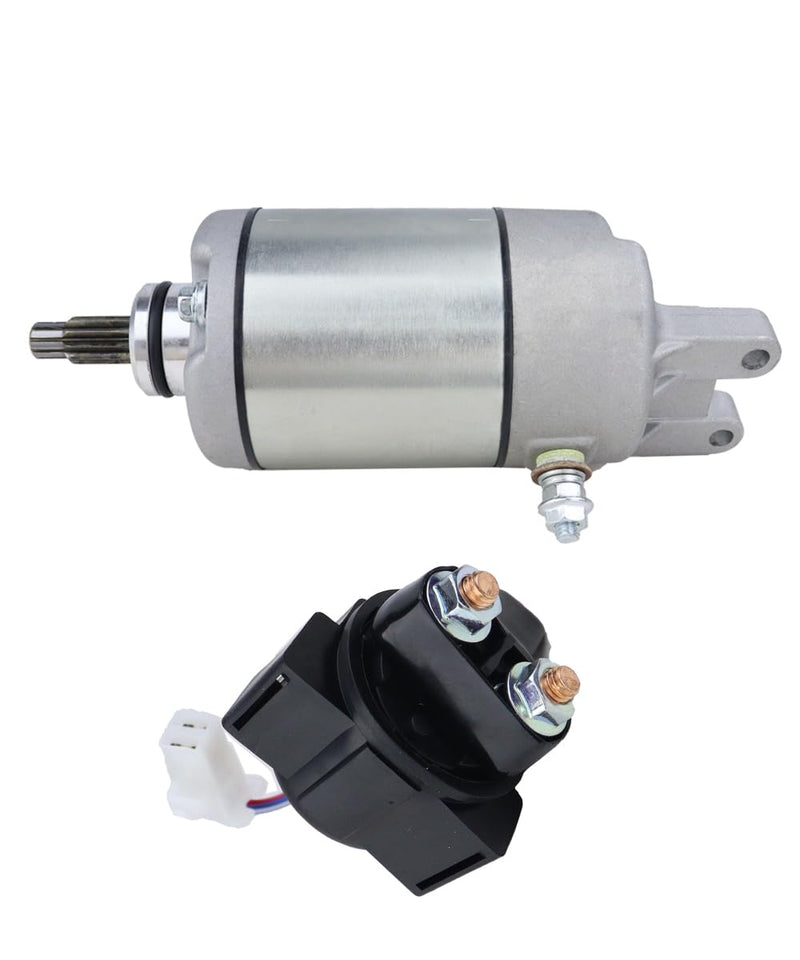 Cargue la imagen en el visor de la galería, Starter for Honda FourTrax TRX300 TRX300FW 1988-2000, 31200-HA0-774 & 31200-HA0-773 with Starter Gear, Solenoid Relay & Ignition Switch w/Key from MyMROmarts