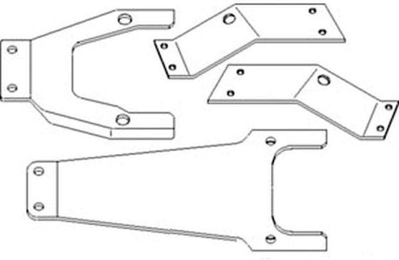 Cargue la imagen en el visor de la galería, 4-Piece Seat Bracket Set for John Deere 3010 4020 4320 4430 4620 6030 7020 Tractors