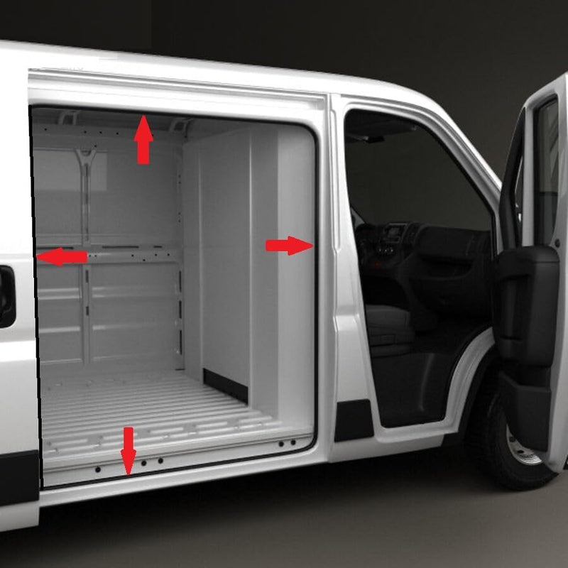 Load image into Gallery viewer, Side Sliding Cargo Door Seal Weatherstrip Compatible for 2014-2024 Ram 1500, 2500, 3500 Promaster Vans with Highroof or Lowroof from MyMROmarts