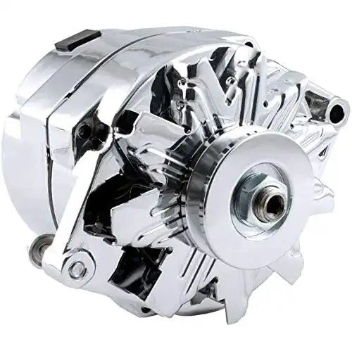 Load image into Gallery viewer, New Alternator High Output 100 AMP Chrome 1 or 3 Wire, Self Exciting Replacement For GM Chevy 10 SI 10SI DELCO BBC SBC 1965-1986 1100125, ADR0335C, 40012395 - Electrical Parts > Alternator from MyMROmarts
