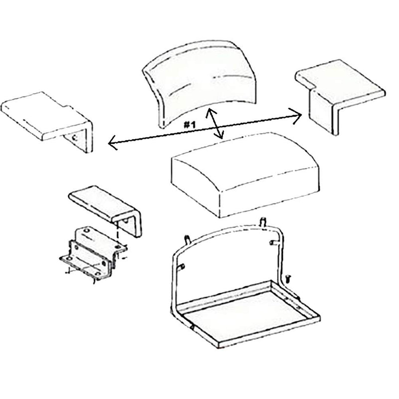 Cargue la imagen en el visor de la galería, RAParts PV834 New Seat Cushion Assembly Fits John Deere 350-B 350C 450-B 450C 450D 550 + from MyMROmarts