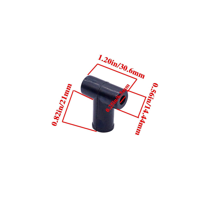 Load image into Gallery viewer, 6-Pack Fuel Return Line T-Boots 1403-3711 T23425, 163670A for John Deere Tractors 1020, 2020, 2510, 4040, 4240, 4430, 4440, 4640, 4840, 8430, 8630 & Power Units 135, 152, 180, 202, 303