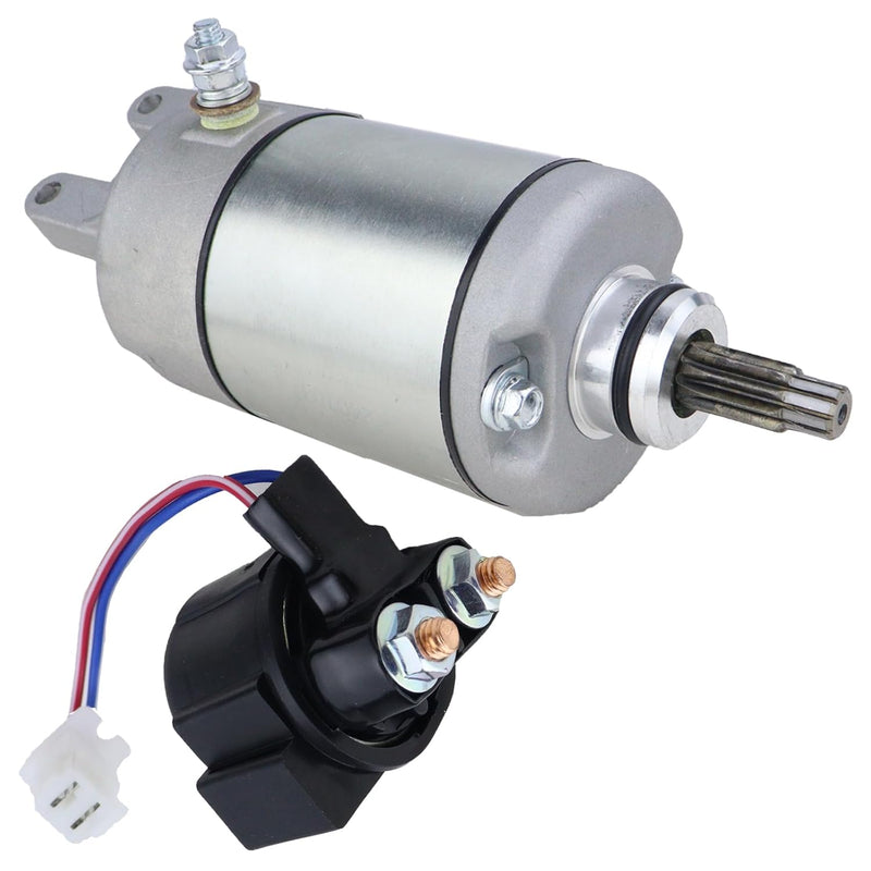 Cargue la imagen en el visor de la galería, Starter for Honda FourTrax TRX300 TRX300FW 1988-2000, 31200-HA0-774 & 31200-HA0-773 with Starter Gear, Solenoid Relay & Ignition Switch w/Key from MyMROmarts