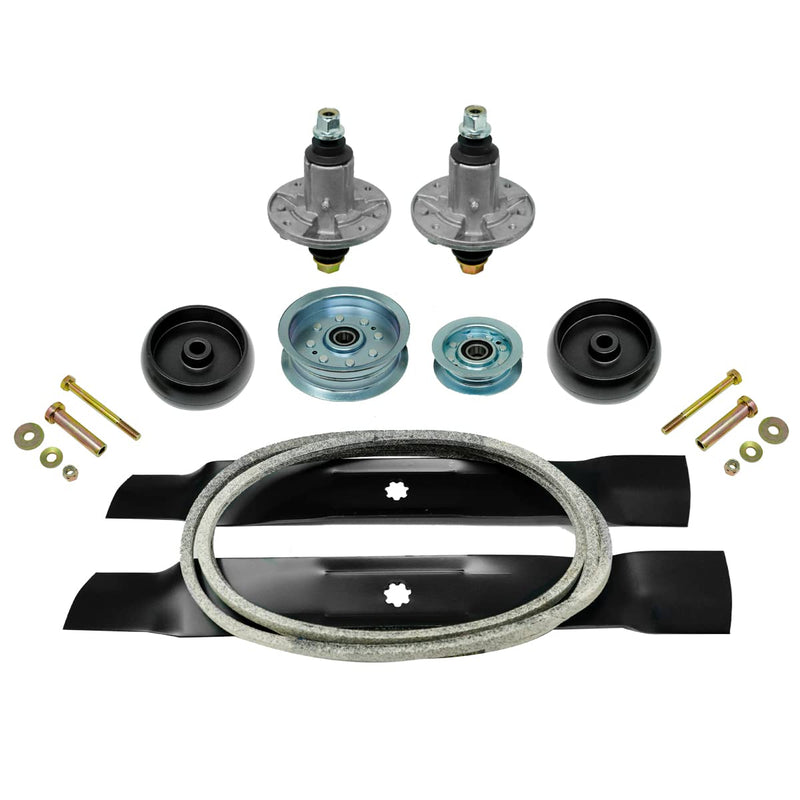 Indlæs billede i Gallery Viewer, Spindle Belt Blade Idler Wheel Deck Kit for John Deere 42 Inch 102 105 115 125 D100 D105 D110 D120 D130 LA100 LA105 LA110 LA115 LA120 LA125 LA135 (BOM-139) from MyMROmarts