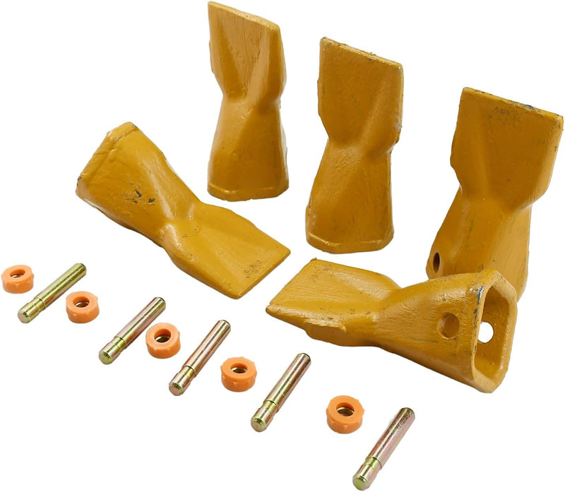 Load image into Gallery viewer, 5Pcs Bucket Teeth Penetration Tip 208-5235 201-1238 DRS230 for Caterpillar 416D 420D 424D 428D 430D 432D 438D 442D Backhoe Loaders