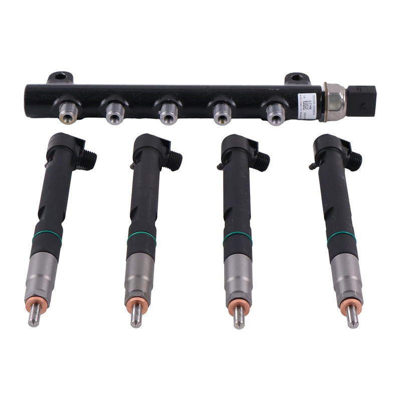 Load image into Gallery viewer, 4X Fuel Injectors 400903-00074D 7275454 28337917 & 1X Common Rail 28240435 7030409 150120-00062A For Bobcat Skid Steers S450 S510 S550 S570 S590 S595 S630 S650 Doosan D24 Engine - Engine Parts > Fuel System > Fuel Injector from MyMROmarts