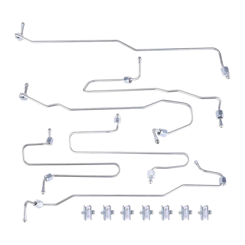 Lataa kuva gallerian katseluohjelmaan 6PCS Fuel Injection Line Kit with Clamps 1917941 1917942 1917943 1917944 1917945 1917946 For CAT Caterpillar 3406 3406B 3406C Engine from MyMROmarts