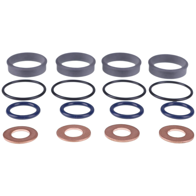 Load image into Gallery viewer, Fuel Injector Seal Kit 1J770-53490 1J864-53620 0481405110 1J770-53260 for Kubota M6060HD M7060HD M7060HFC KX057-4 KX080-4 U55-4 SVL75-2 SVL75-3 SSV65PC - Hydraulic Parts > Hydraulic Seal Kits from MyMROmarts