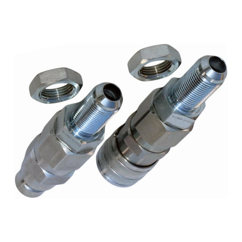 Load image into Gallery viewer, 10 JIC Thread 1/2 Hydraulic Quick Connect Coupler TL24 For Bobcat 463 553 753 763 Gehl Skid Steer Loader 4635 4640 4835 Case 410 420 430 from MyMROmarts