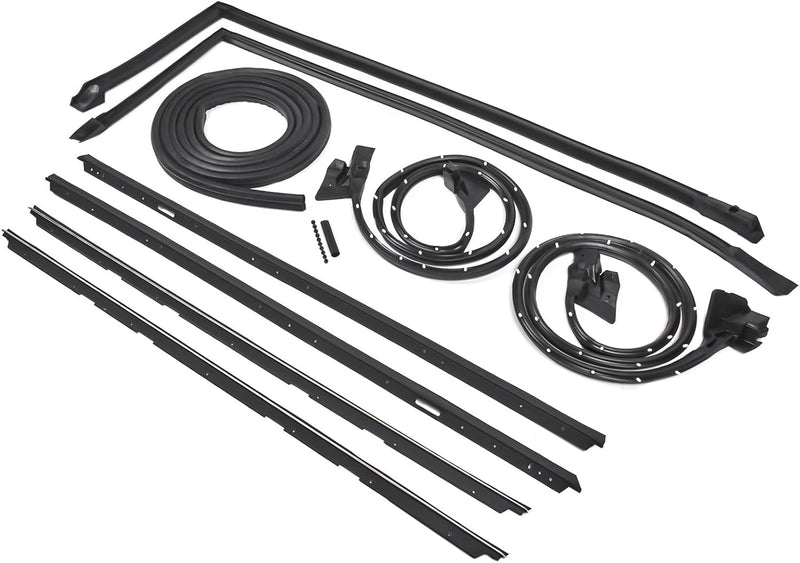 Load image into Gallery viewer, 9Pcs Rail Window Seal Weatherstripping Kit Replacement for Chevy Monte Carlo 1983-1988 128555 from MyMROmarts