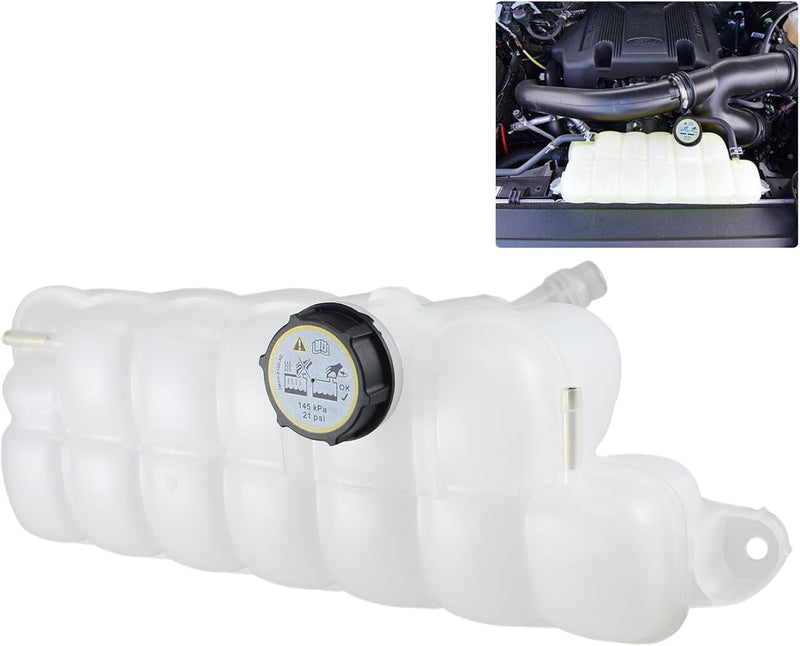 Load image into Gallery viewer, FL3Z-8A080-A Front Engine Coolant Reservoir Tank with Cap Compatible with 2018-2024 Ford Expedition, 2015-2024 Ford F-150, 2015-2023 Ford Lobo | 2018-2024 Lincoln Navigator, Replaces# 603-318 from MyMROmarts