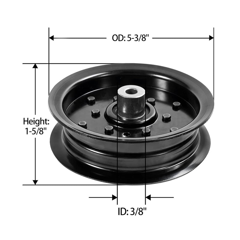 Load image into Gallery viewer, Flat Idler Pulley 532196106 196106 197379 AUC16698 AM106627 for 42" 46" 48" 54" Deck Lawn Mower John Deere Z445 Z425 X300, Craftsman Husqvarna MZ54 RZ5424 Ariens Sears Poulan from MyMROmarts