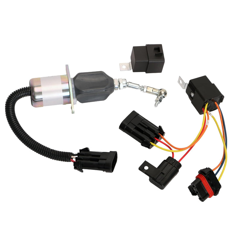 Load image into Gallery viewer, Fuel Timer Solenoid & Fuel Shut Off Solenoid Switch & Magnetic Relay Switch (12V 50A) Kit 6670312 6681513 6669415 for Bobcat Skid Steer Loaders 643 645 743 751 753 763 773 7753 from MyMROmarts