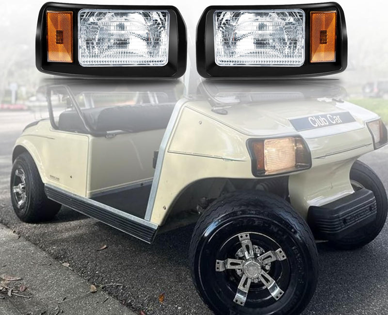Load image into Gallery viewer, Halogen Headlights for 1993 Up Club Car Ds Passenger and Driver Side Factory Style OEM 101988002 101988001 Replace 12V Head Lights Kit Assembly from MyMROmarts