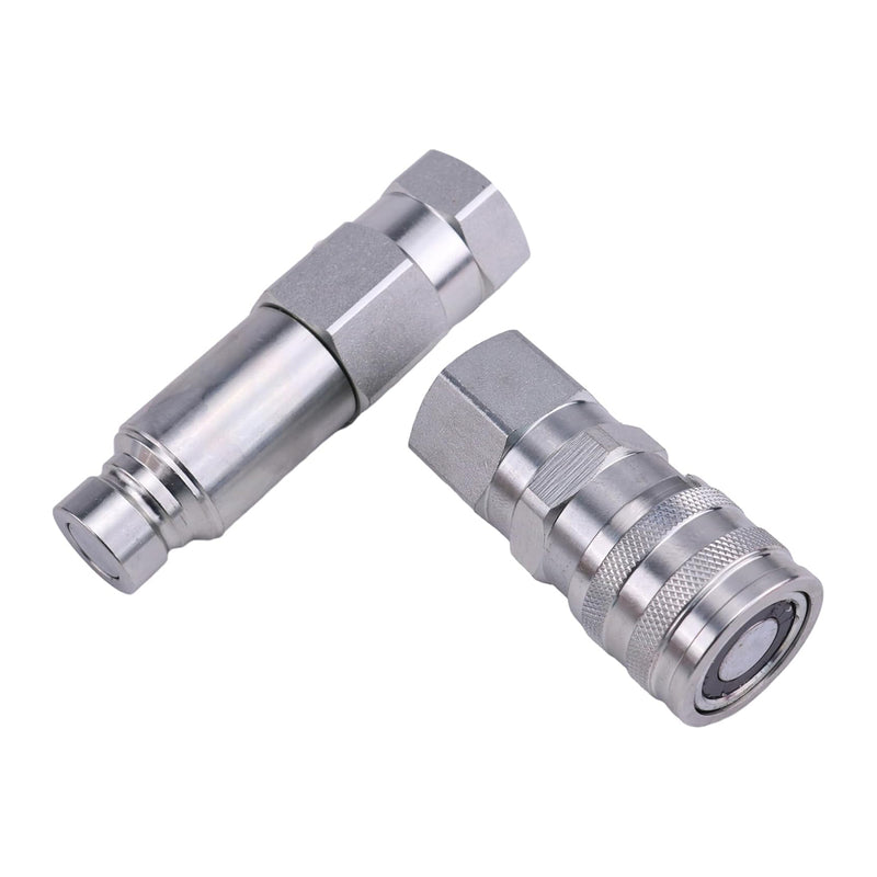 Load image into Gallery viewer, Male & Female Flat Face Coupler Kit 7246777 7246790 For Bobcat 542 553 653 751 753 763 773 7753 853 863 864 873 963 B100 B200 B250 E08 E10 E32i E35 E42 E45 E55 from MyMROmarts