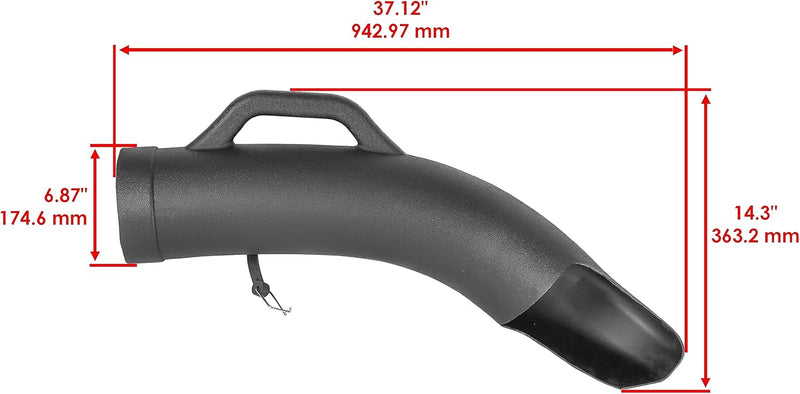 Load image into Gallery viewer, Upper & Lower Discharge Chute Compatible with John Deere 102 105 115 125 135 D110 D120 L100 L105 L107 L108 L110 L111 L118 LA100 LA110 LA120 X110 X120 X125 X145 GY20423 GY20159 GX20398 from MyMROmarts