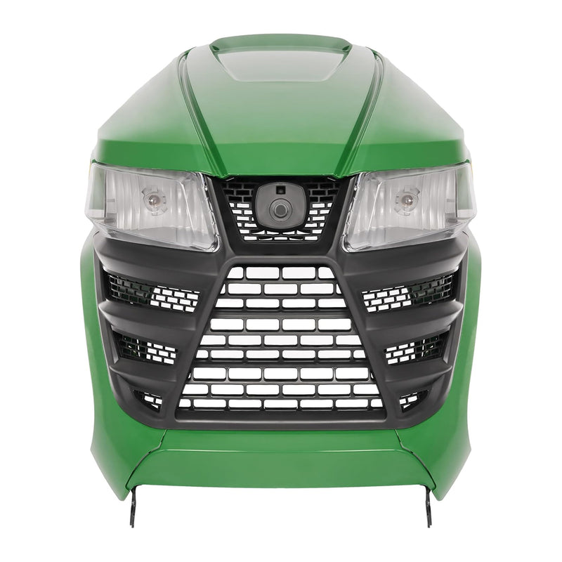 Afbeelding laden in Galerijviewer, Complete Hood Kit Hood Side Panel Upper Hood Front Grille w/Headlight AUC13489 AUC13490 M168883 M168888 For John Deere X300 X304 X310 X320 X350 X370 X384 X394 from MyMROmarts