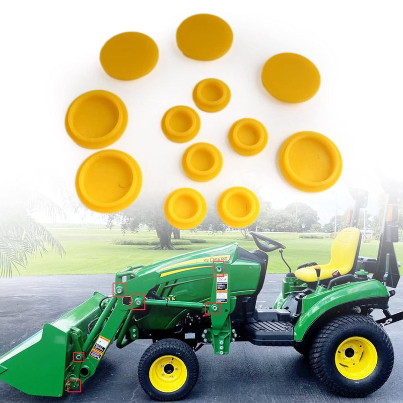 Load image into Gallery viewer, 12pcs Grease Caps for John Deere 1023E 1025R 2025R Compact Tractor 120 Loader - Engine Parts > Other Engine Parts > Radiator and Oil and Fuel Caps from MyMROmarts
