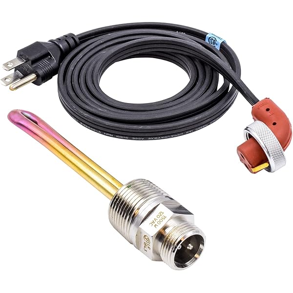 Load image into Gallery viewer, 8605556 Heavy Duty Engine Block Immersion Heater for Caterpillar, Detroit Diesel, International/Navistar and Perkins Engines, 1" NPT Thread | 120 Volts | 1500 Watts - 发动机加热器 from MyMROmarts