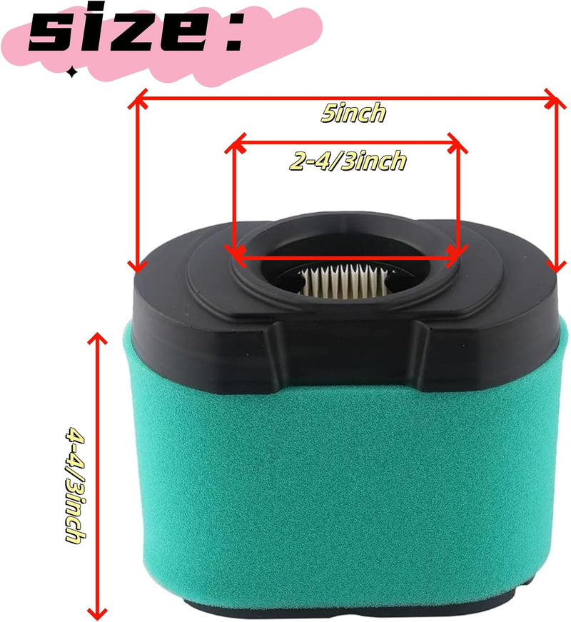 Load image into Gallery viewer, 792105 MIU11515 Air Filter 492932 Oil Filter Compatible with Briggs and Stratton 407777 4163205 4163206 445877 445667 593435 593240, for Craftsman Lawn Mower, for John Deere D170 D155 D110 LA165 D160 from MyMROmarts