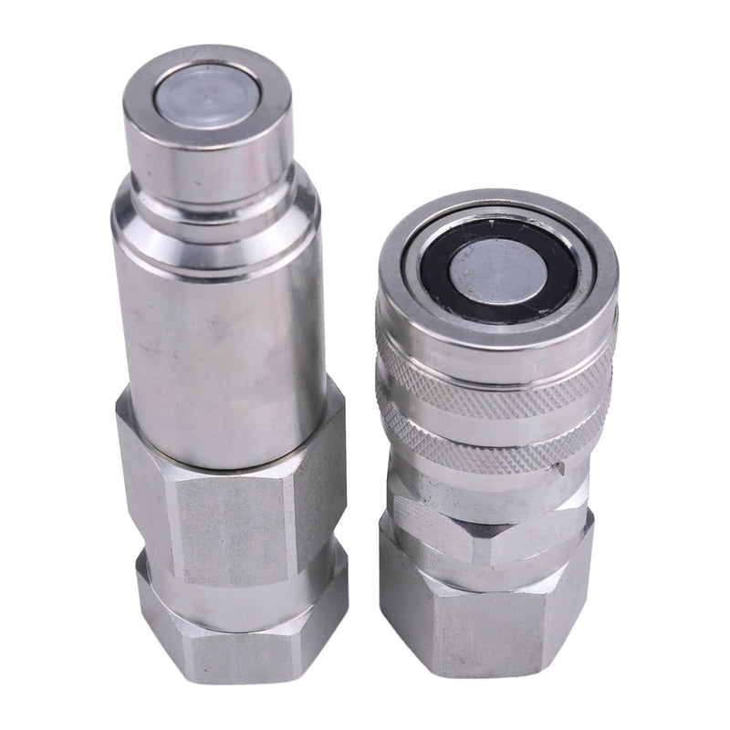 Load image into Gallery viewer, Male & Female Flat Face Coupler Kit 7246777 7246790 For Bobcat 542 553 653 751 753 763 773 7753 853 863 864 873 963 B100 B200 B250 E08 E10 E32i E35 E42 E45 E55 from MyMROmarts