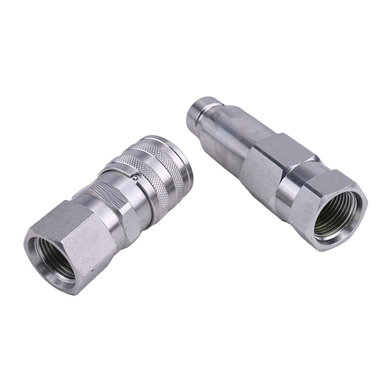 Load image into Gallery viewer, Male & Female Flat Face Coupler Kit 7246777 7246790 For Bobcat 542 553 653 751 753 763 773 7753 853 863 864 873 963 B100 B200 B250 E08 E10 E32i E35 E42 E45 E55 from MyMROmarts