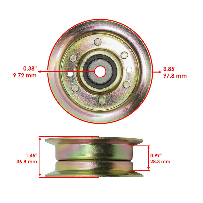 Load image into Gallery viewer, Mower Idler Pulley AM135773 for John Deere 42C Mower Deck on X300 X304 X310 from MyMROmarts