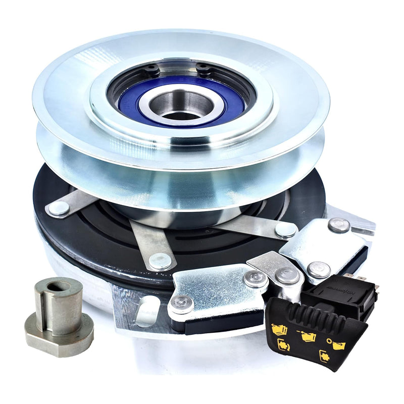 Afbeelding laden in Galerijviewer, HiTorque 150ftlb (OEM 125) BIGBearing Billet Pulley Clutch AM141536 & 20AMP PTO Switch AM135131 for John Deere X300 X300R X304 X305R X310 X320 X324 X340 X360 X500 X520 X530 X534 X540 X590 from MyMROmarts