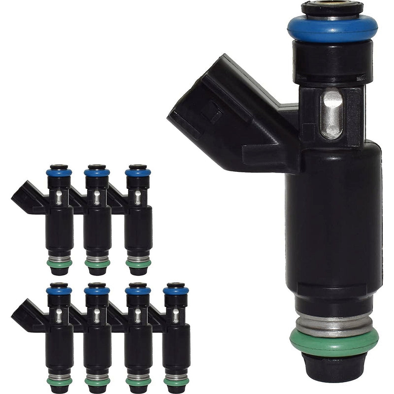 Load image into Gallery viewer, 8 Pcs Fuel Injector GM12580426 Compatible wIith Chevy 5.3 Tahoe Silverado Suburban 2002 2003 2004 2005 2006 GMC Yukon Xl Sierra 1500 Flex Engine 4 Holes from MyMROmarts
