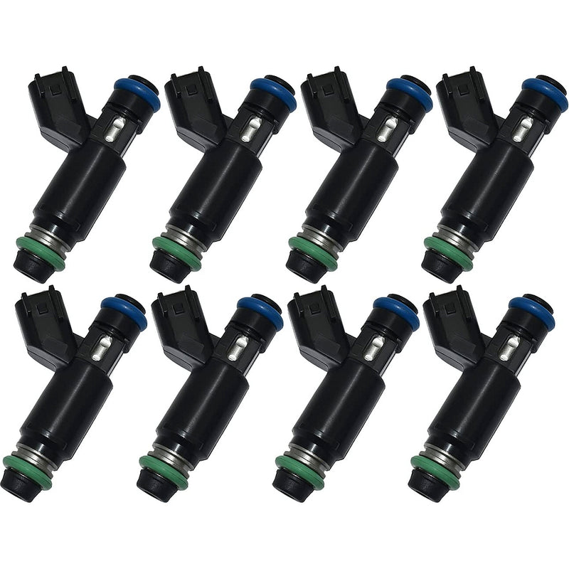 Load image into Gallery viewer, 8 Pcs Fuel Injector GM12580426 Compatible wIith Chevy 5.3 Tahoe Silverado Suburban 2002 2003 2004 2005 2006 GMC Yukon Xl Sierra 1500 Flex Engine 4 Holes from MyMROmarts