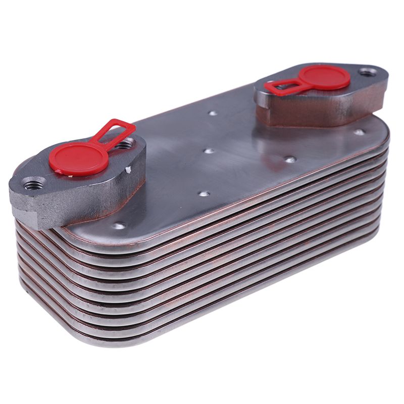 9 Plate Oil Cooler 225-6817 for Caterpillar Engine C4.4 3054C 3054E CAT 414E 416D 420D 422E 424D 428D 430D 432D 434E 442D 444E 312D2 313D2 315C