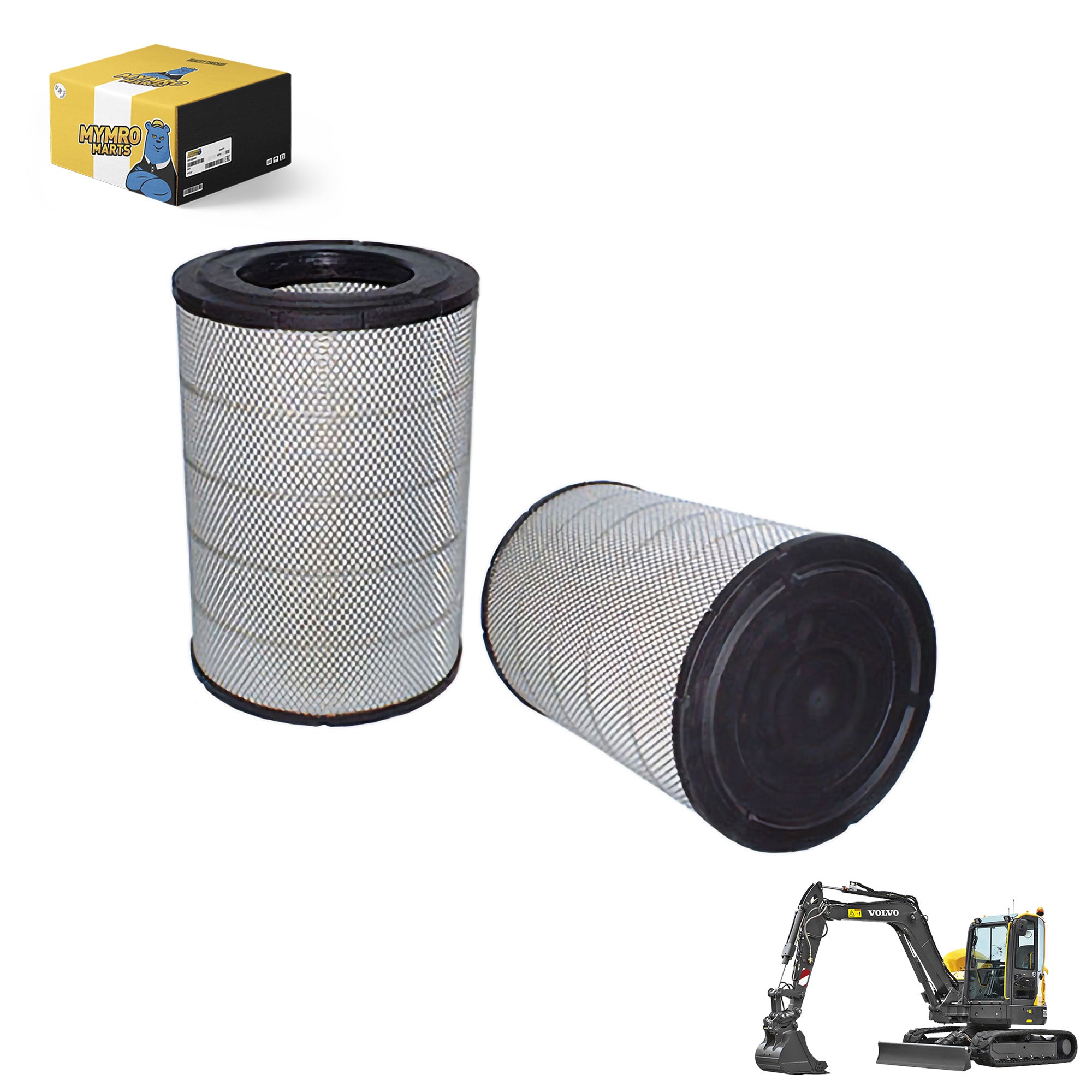Air Filter VOE11110175 for Volvo EC200 EC200B EC210B EC220D EC230B EC235C EW160E EW180C