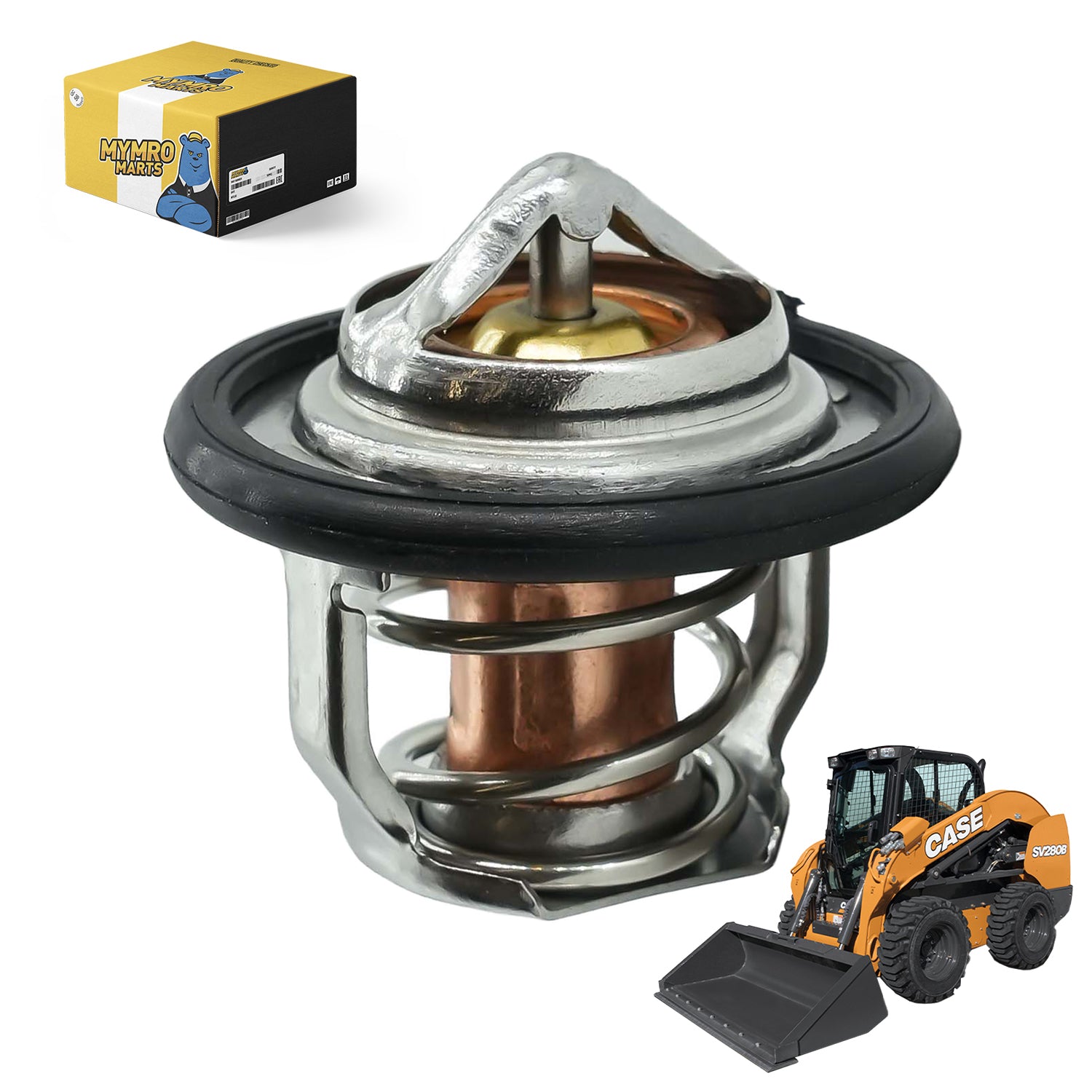 160°F 71°C Engine Thermostat 127128A1 200145A1 200145A2 for Case 1825B 1838 Skid Steer Loaders 460 560 6010 Trenchers