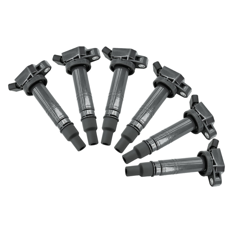 Indlæs billede i Gallery Viewer, Set of 6 Ignition Coil Pack UF495 C1426 5C1419 For Toyota Tundra 4Runner FJ Cruiser Hiace Solara, Compatible with Scion xB 1.8L L4 2.4L 2.7L 4.0L V6 4.7L V8 - Electrical Parts > Other Electrical Parts > Solenoid Valve Coil from MyMROmarts