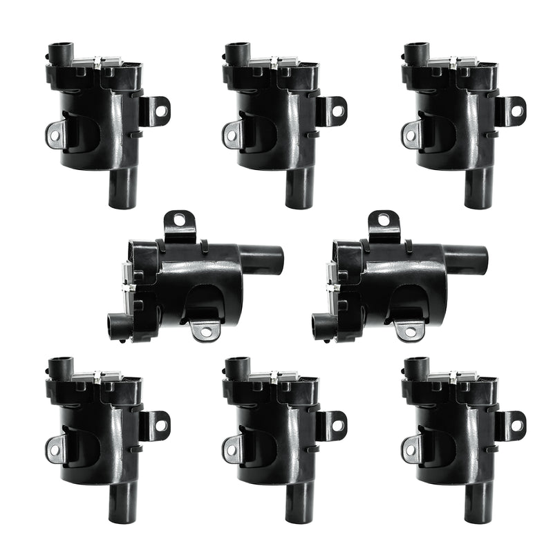 Cargue la imagen en el visor de la galería, Set of 8 Round Ignition Coil Pack UF262 D585 For Chevy GMC Chevrolet Silverado 1500 2500 3500 Tahoe Suburban Express Sierra Savana Yukon Escalade Avalanche Envoy V8 4.8L 5.3L 6.0L - Electrical Parts > Other Electrical Parts > Solenoid Valve Coil from MyMROmarts