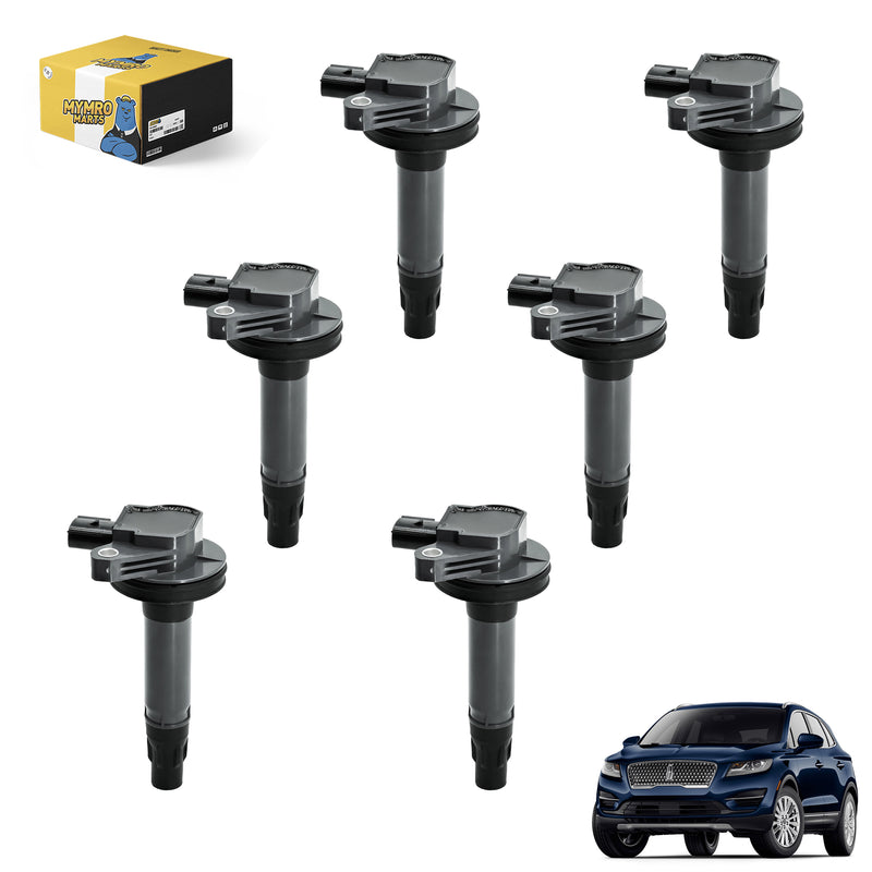 Cargue la imagen en el visor de la galería, Set of 6 Ignition Coil UF553 DG520 For Lincoln Sedan MKS MKT MKX MKZ with Engine 3.5L 3.7L - Electrical Parts > Other Electrical Parts > Solenoid Valve Coil from MyMROmarts