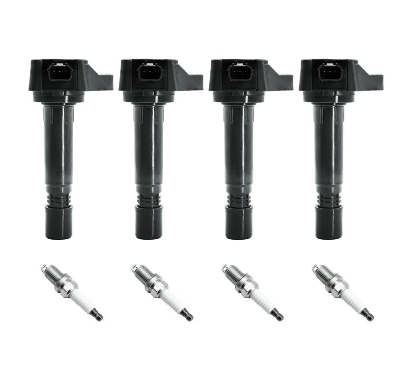 Cargue la imagen en el visor de la galería, Set of 4 Ignition Coil Pack UF582 GN10324 5C1637 & Iridium Spark Plugs Compatible with 2006-2011 Honda Civic 1.8L - Electrical Parts > Other Electrical Parts > Solenoid Valve Coil from MyMROmarts