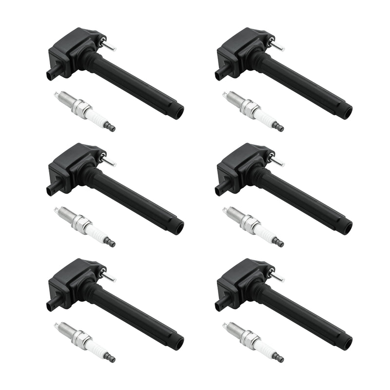 Load image into Gallery viewer, 6PCS Ignition Coil UF648 C1791 & Double Iridium Spark Plug 97390 For Chrysler 200 300 TOWN & COUNTRY/Dodge Avenger Challenger Charger Durango Grand Caravan Journey/Jeep Wrangler/Ram 1500 2500 3500 - Electrical Parts > Other Electrical Parts > Solenoid Valve Coil from MyMROmarts