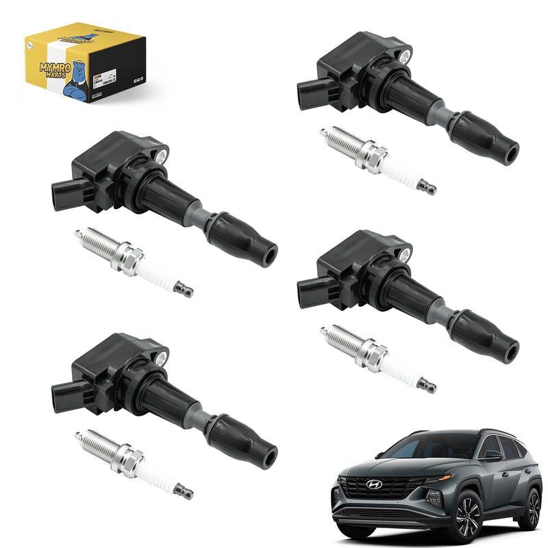 Load image into Gallery viewer, Set of 4pcs Ignition Coil Iridium Spark Plugs UF764 93175 For Hyundai Santa Sonata Tucson with Engine 2.0L 2.4L - Electrical Parts > Other Electrical Parts > Solenoid Valve Coil from MyMROmarts