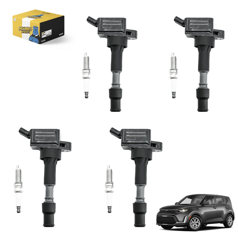 Load image into Gallery viewer, 4 ignition coils UF816 with 4 iridium Spark Plugs for Kia Soul Forte Optima Hybrid Seltos with 2.0L L4 - Electrical Parts > Other Electrical Parts > Solenoid Valve Coil from MyMROmarts