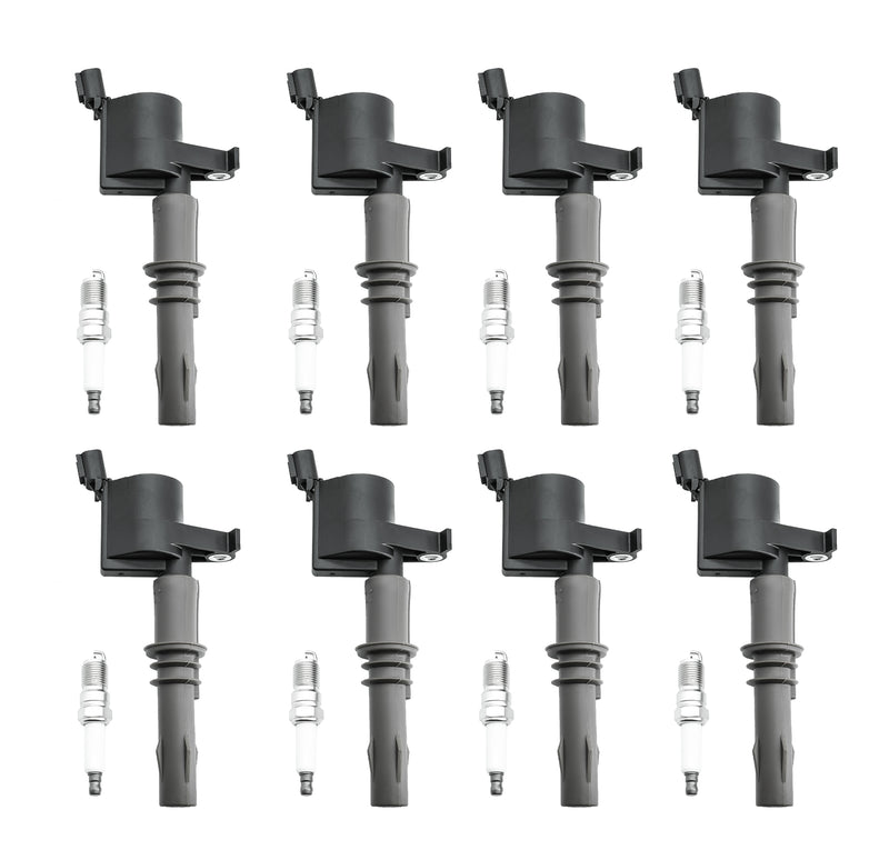 Cargue la imagen en el visor de la galería, Set of 8 Ignition Coil Pack DG521 3Z12029A Platinum Spark Plug SP509 For Ford Mustang Expedition Explorer F150 Super Duty F250 F350 F450 F550 F650 F750 F53 F59 4.6L 5.4L 6.8L 8L - Electrical Parts > Other Electrical Parts > Solenoid Valve Coil from MyMROmarts