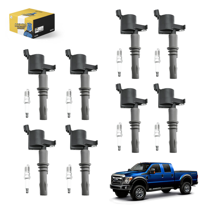 Load image into Gallery viewer, Set of 8 Ignition Coil Pack DG521 3Z12029A Platinum Spark Plug SP509 For Ford Expedition Explorer F-150 F-250 F-350 Mustang - Electrical Parts > Other Electrical Parts > Solenoid Valve Coil from MyMROmarts
